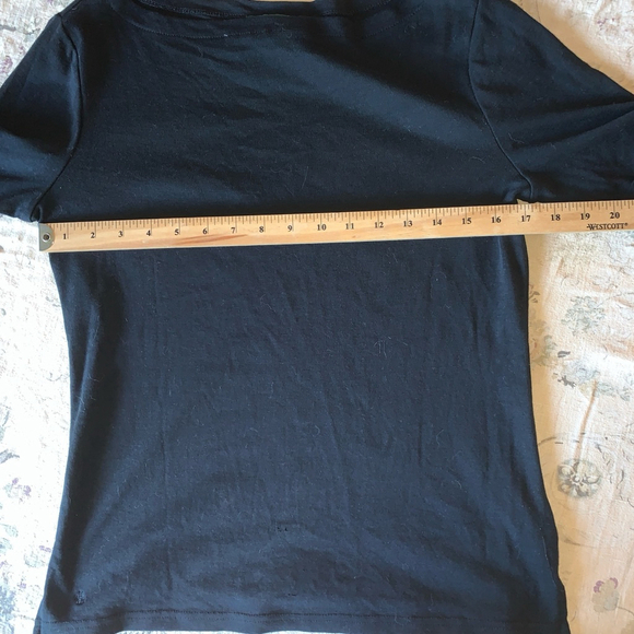 Women's Lauren Ralph Lauren Top, Size M, Black - Picture 3 of 8